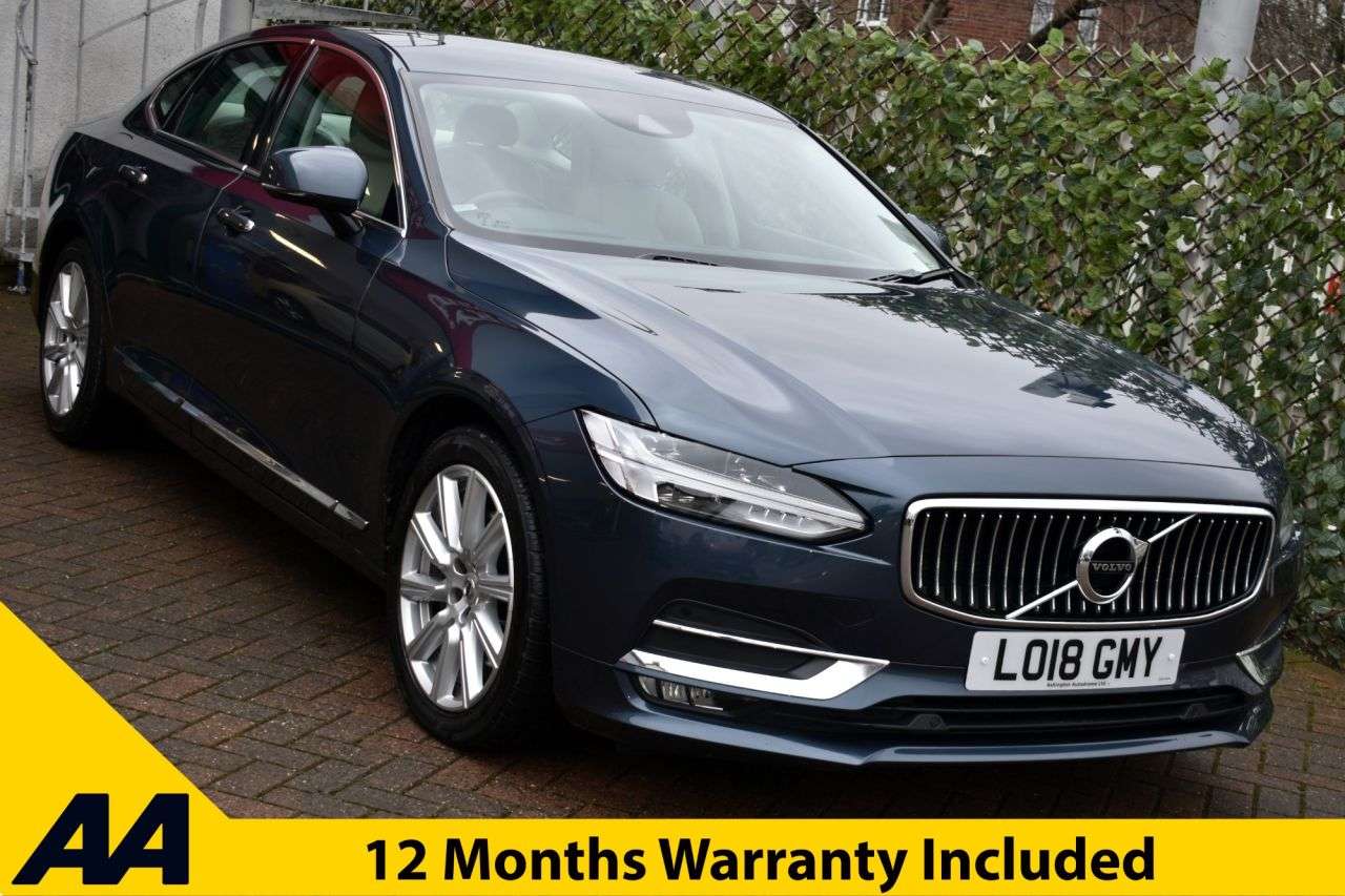 A 2018 VOLVO S90 2.0 D4 INSCRIPTION SALOON AUTO 187 BHP (EURO 6) Navigation / Camera / Tow B A 2018 VOLVO S90 2.0 D4 INSCRIPTION SALOON AUTO 187 BHP (EURO 6) Navigation / Camera / Tow B