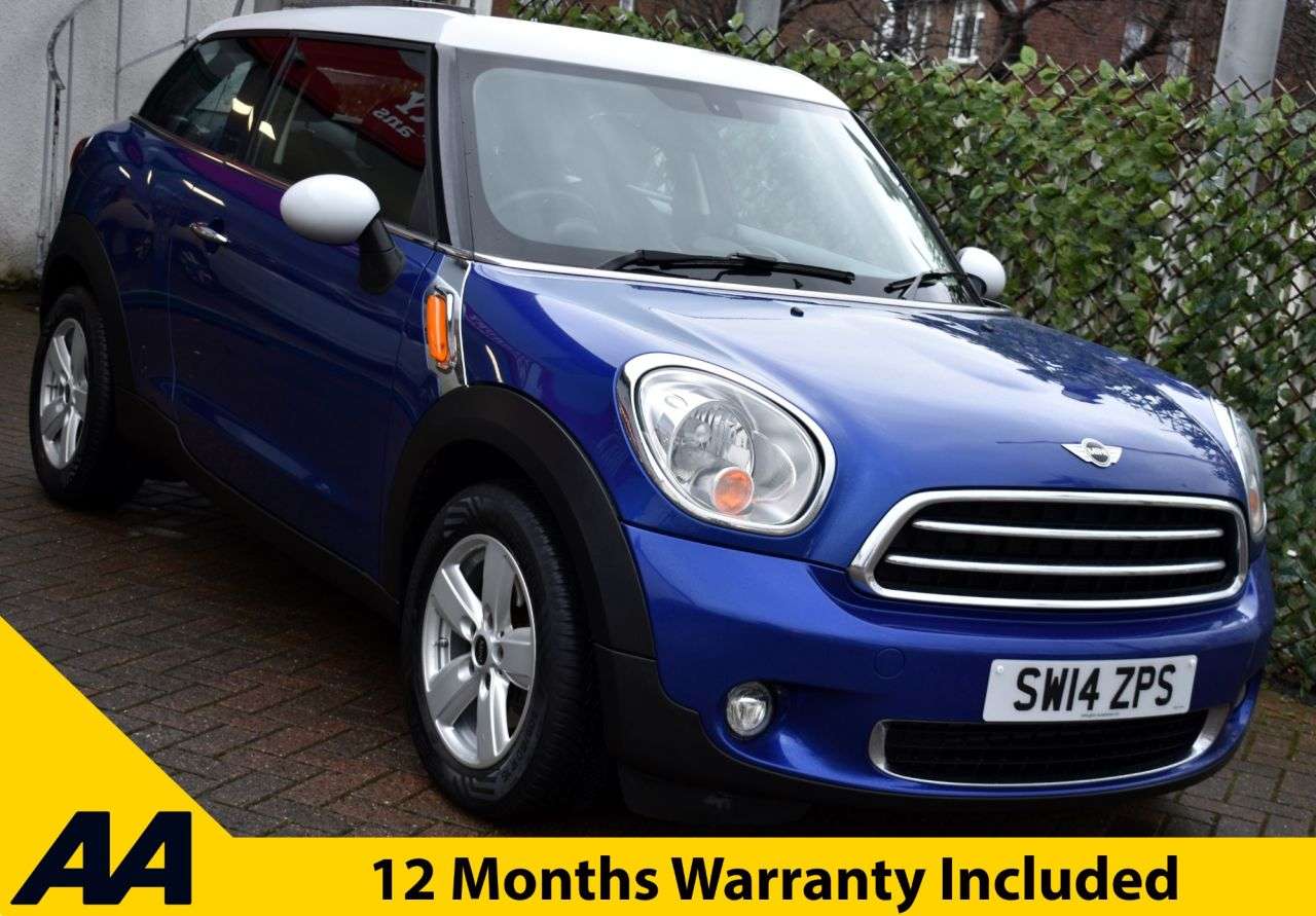 A 2014 MINI PACEMAN 2.0D COOPER 3 DOOR AUTO 110 BHP (EURO 6) Air Con / Bluetooth / Rear Parking A 2014 MINI PACEMAN 2.0D COOPER 3 DOOR AUTO 110 BHP (EURO 6) Air Con / Bluetooth / Rear Parking