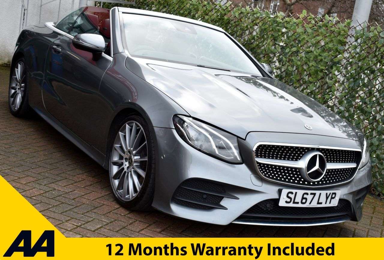 A 2017 MERCEDES-BENZ E-CLASS E220d AMG-LINE CABRIOLET 9G-TRONIC AUTO 191 BHP (EURO 6) CarPlay / Camera / A 2017 MERCEDES-BENZ E-CLASS E220d AMG-LINE CABRIOLET 9G-TRONIC AUTO 191 BHP (EURO 6) CarPlay / Camera /