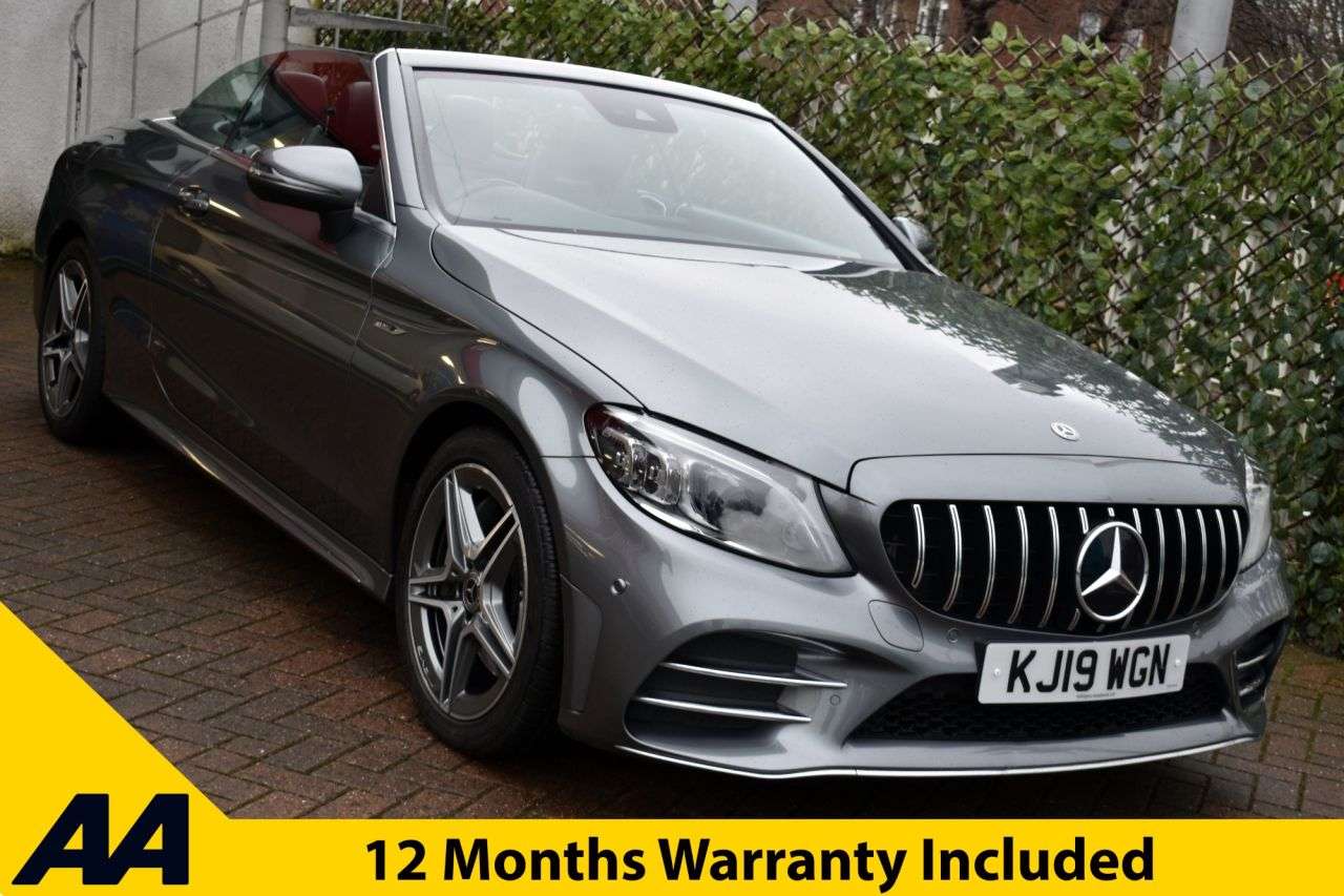 A 2019 MERCEDES-BENZ C-CLASS C300d AMG-LINE PREMIUM CABRIOLET 9G-TRONIC AUTO 242 BHP (EURO 6) Airscarf / A 2019 MERCEDES-BENZ C-CLASS C300d AMG-LINE PREMIUM CABRIOLET 9G-TRONIC AUTO 242 BHP (EURO 6) Airscarf /