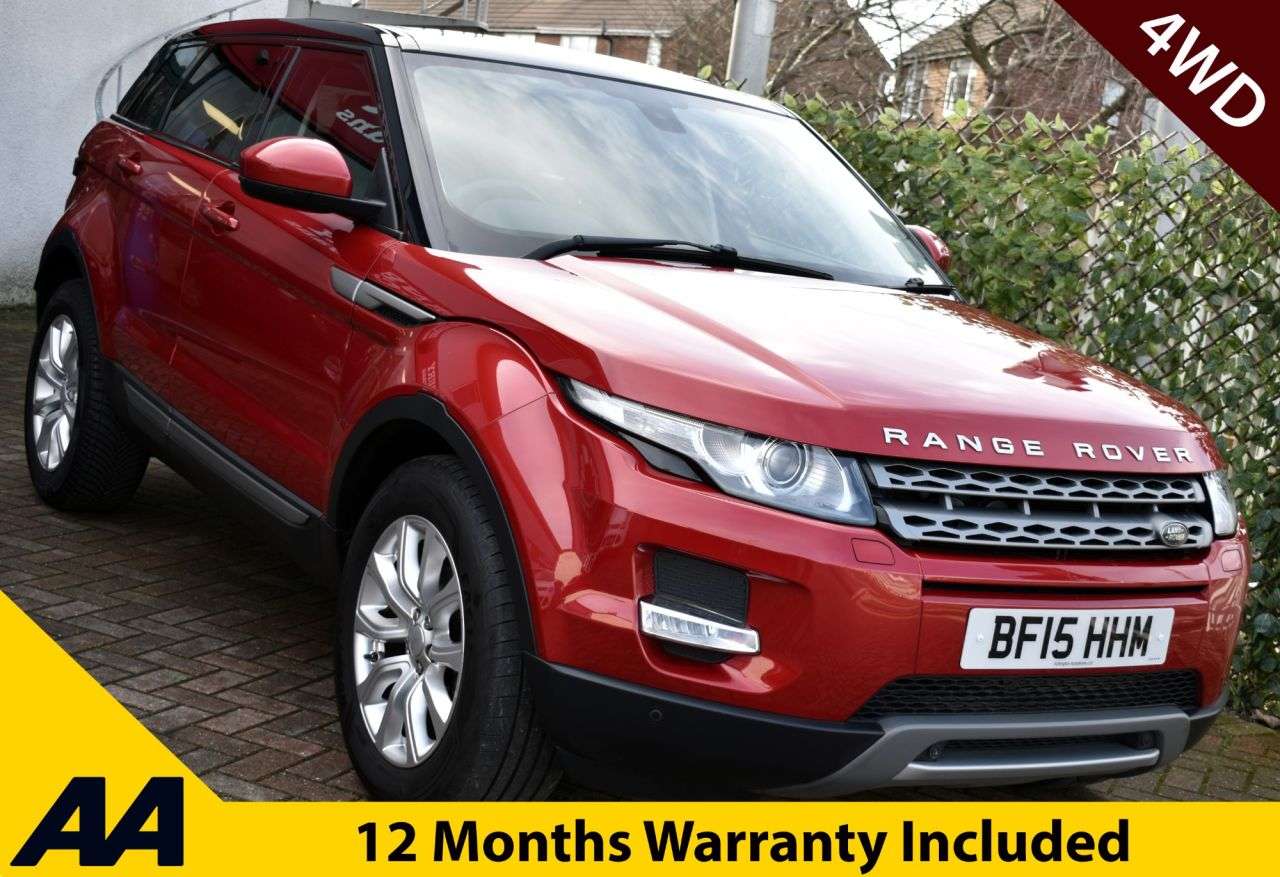 A 2015 LAND ROVER RANGE ROVER EVOQUE 2.2 SD4 PURE TECH 5 DOOR 9-SPEED AUTO 4WD 188 BHP Sat Nav / Park Asst / Cru A 2015 LAND ROVER RANGE ROVER EVOQUE 2.2 SD4 PURE TECH 5 DOOR 9-SPEED AUTO 4WD 188 BHP Sat Nav / Park Asst / Cru