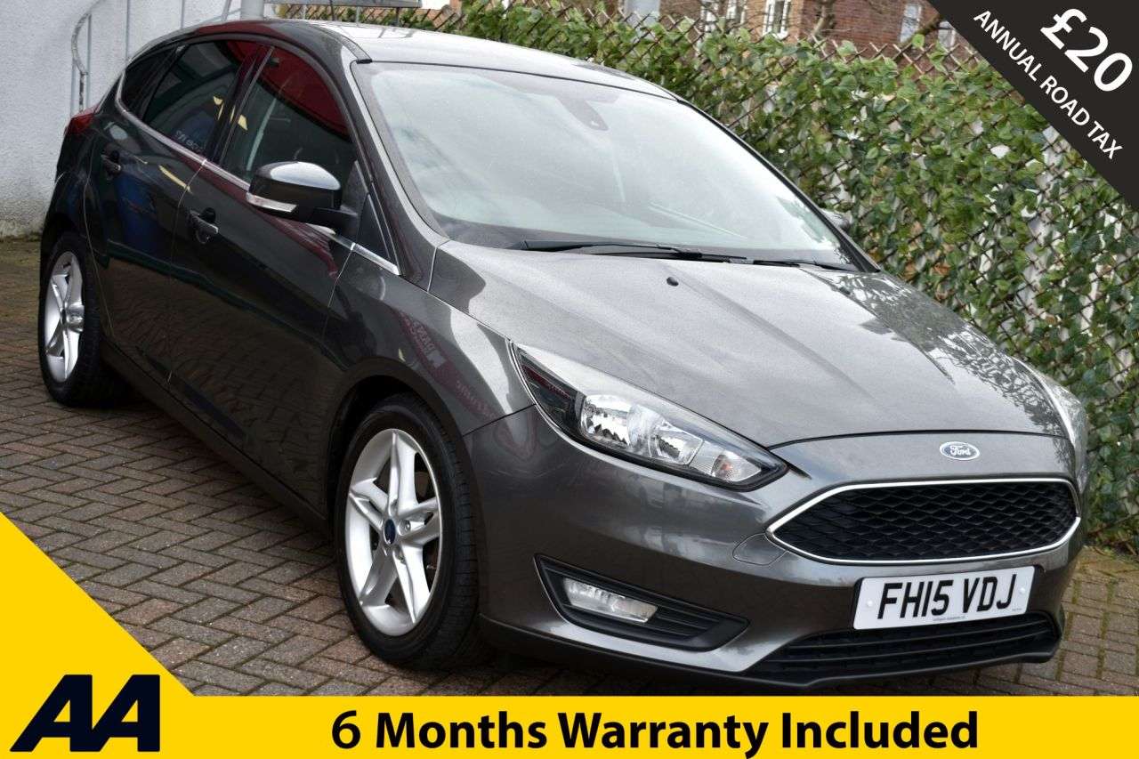 A 2015 FORD FOCUS 1.5TDCi ZETEC 5 DOOR 6 -SPEED 118 BHP (EURO 6) DAB / Bluetooth / £20.00 Roa A 2015 FORD FOCUS 1.5TDCi ZETEC 5 DOOR 6 -SPEED 118 BHP (EURO 6) DAB / Bluetooth / £20.00 Roa