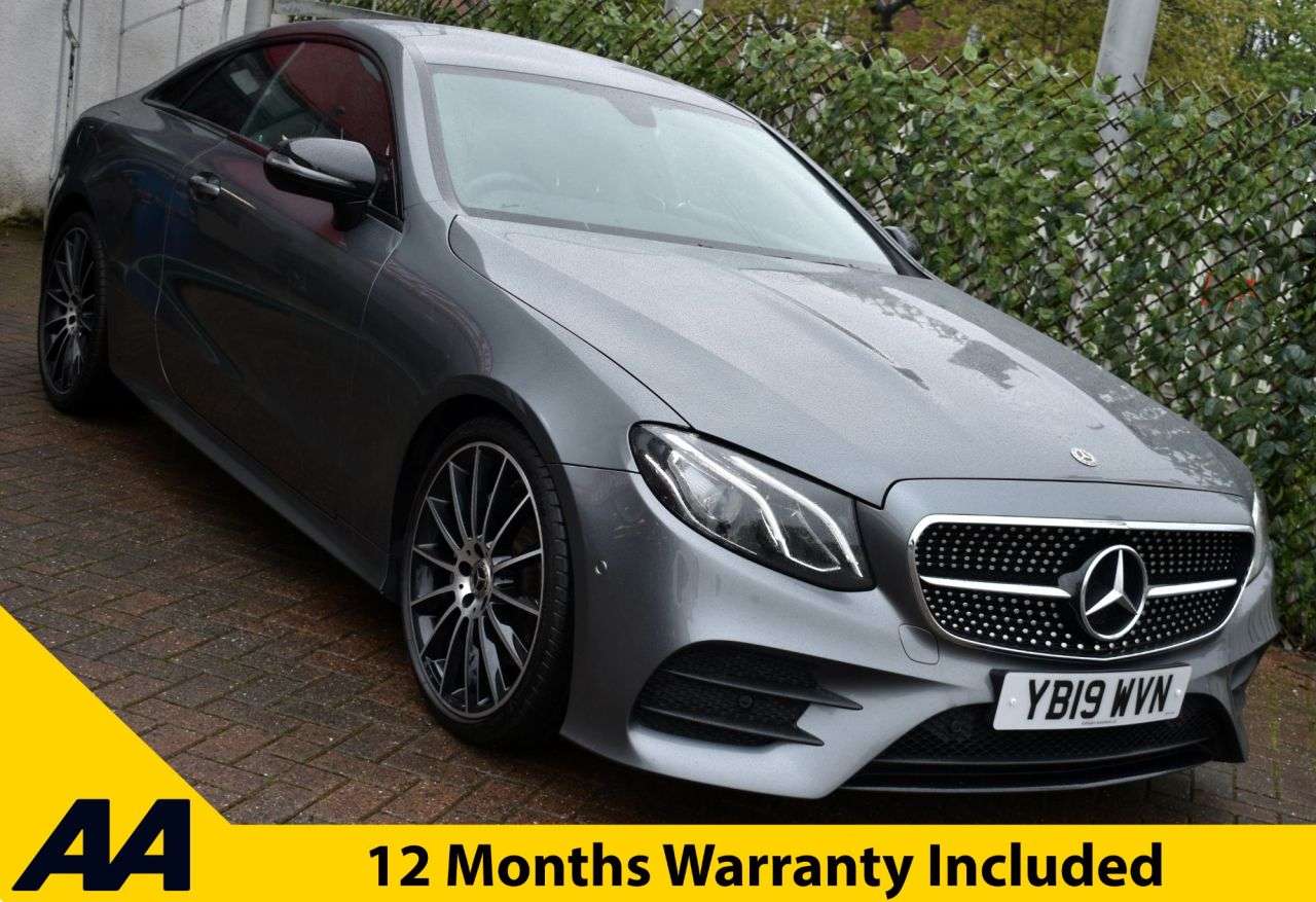 A 2019 MERCEDES-BENZ E-CLASS E220d AMG LINE COUPE 9G-TRONIC+ AUTO 191 BHP (EURO 6) COMAND / Heated Seats A 2019 MERCEDES-BENZ E-CLASS E220d AMG LINE COUPE 9G-TRONIC+ AUTO 191 BHP (EURO 6) COMAND / Heated Seats