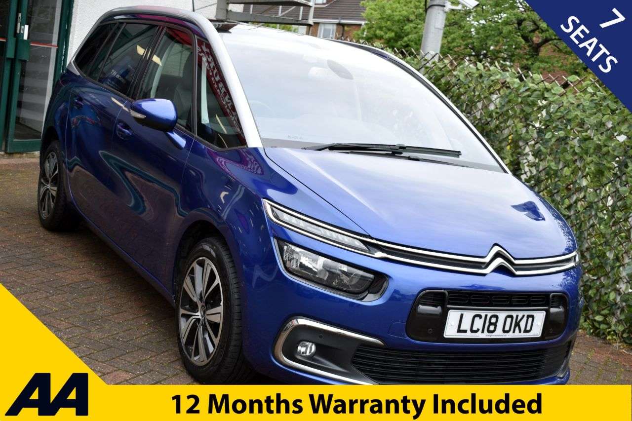 A 2018 CITROEN GRAND C4 PICASSO 1.6HDi FLAIR MPV 7-SEATER 5 DOOR 6-SPEED 118 BHP (EURO 6) High Spec - See D A 2018 CITROEN GRAND C4 PICASSO 1.6HDi FLAIR MPV 7-SEATER 5 DOOR 6-SPEED 118 BHP (EURO 6) High Spec - See D