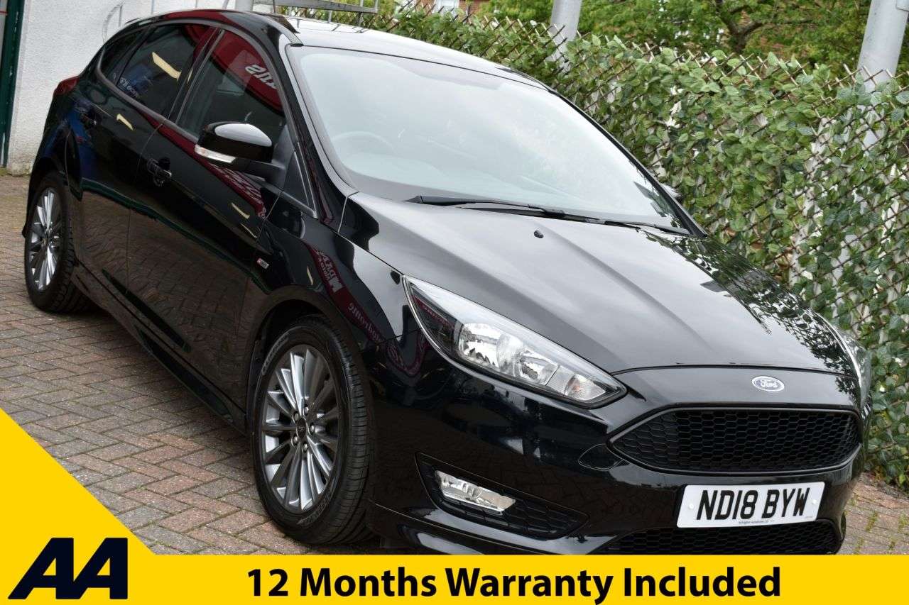 A 2018 FORD FOCUS 1.0T ST-LINE NAVIGATION 5 DOOR 6-SPEED 138 BHP (EURO 6) A 2018 FORD FOCUS 1.0T ST-LINE NAVIGATION 5 DOOR 6-SPEED 138 BHP (EURO 6)