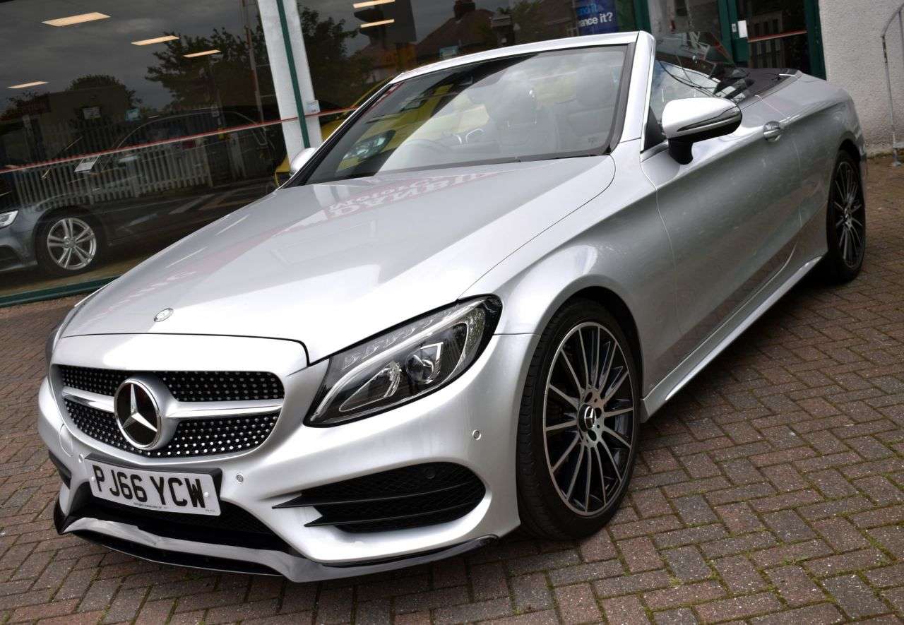 A 2016 MERCEDES-BENZ C CLASS C220d AMG LINE CABRIOLET 9G-TRONIC AUTO 168 BHP (EURO 6) High Specification A 2016 MERCEDES-BENZ C CLASS C220d AMG LINE CABRIOLET 9G-TRONIC AUTO 168 BHP (EURO 6) High Specification