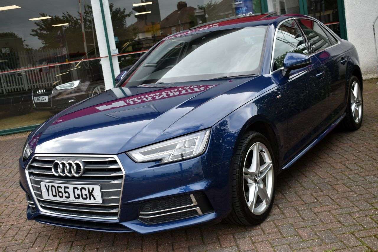 A 2015 AUDI A4 2.0TFSi S-LINE SALOON S-TRONIC AUTO 187 BHP (EURO 6) Apple CarPlay / Sunroo A 2015 AUDI A4 2.0TFSi S-LINE SALOON S-TRONIC AUTO 187 BHP (EURO 6) Apple CarPlay / Sunroo