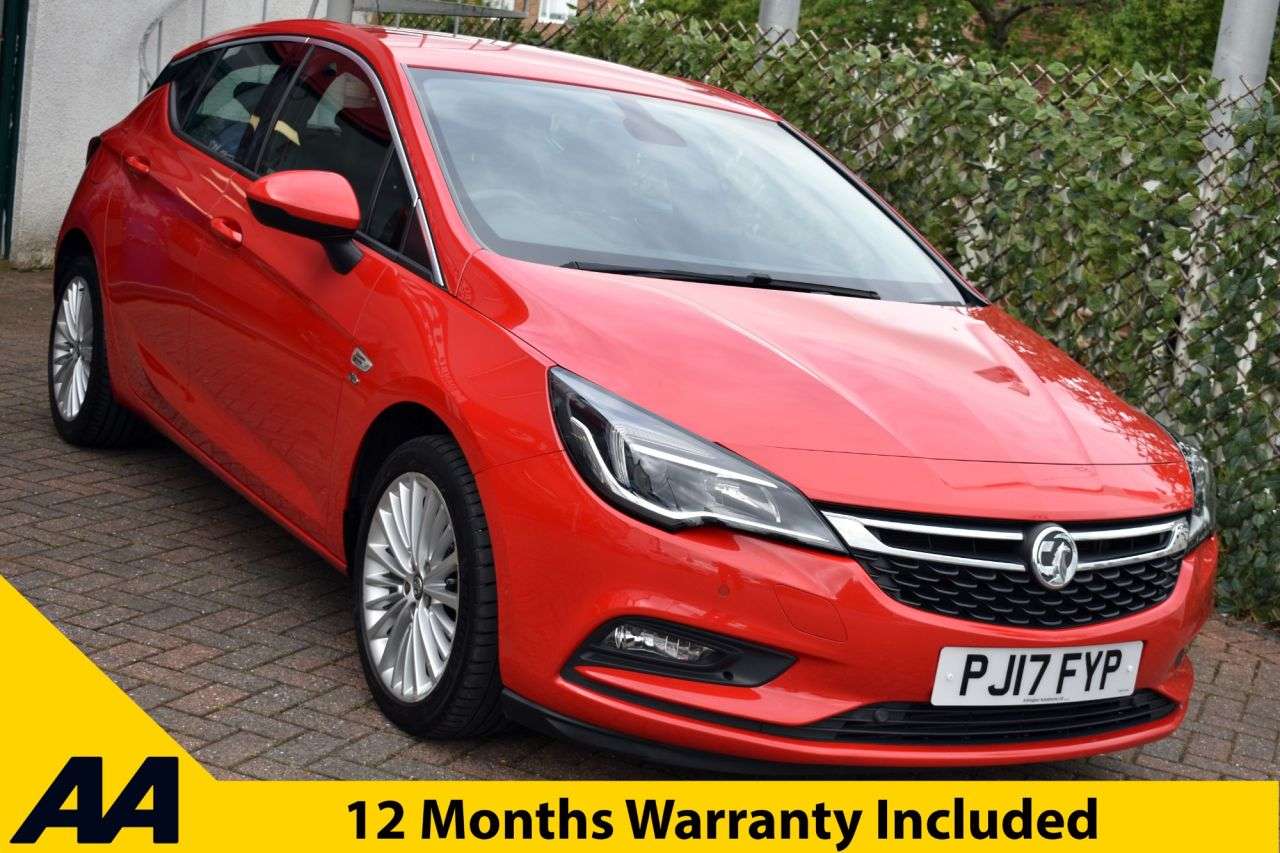 A 2017 VAUXHALL ASTRA 1.4i TURBO ELITE 5 DOOR AUTO 148 BHP (EURO 6) CarPlay / Heated Seats + St W A 2017 VAUXHALL ASTRA 1.4i TURBO ELITE 5 DOOR AUTO 148 BHP (EURO 6) CarPlay / Heated Seats + St W