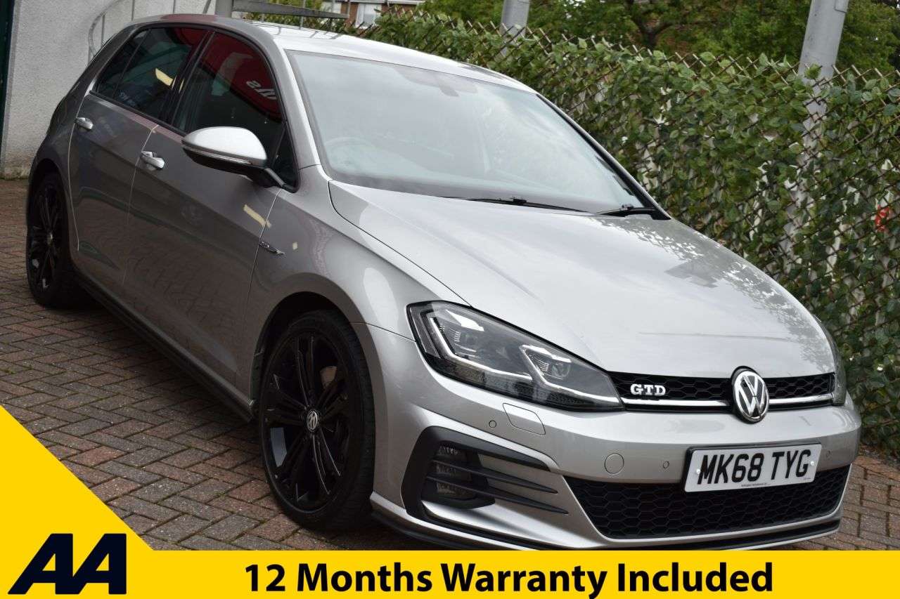 A 2018 VOLKSWAGEN GOLF 2.0TDi GTD 5 DOOR 6-SPEED 181 BHP (EURO 6) Apple CarPlay / Heated Seats A 2018 VOLKSWAGEN GOLF 2.0TDi GTD 5 DOOR 6-SPEED 181 BHP (EURO 6) Apple CarPlay / Heated Seats