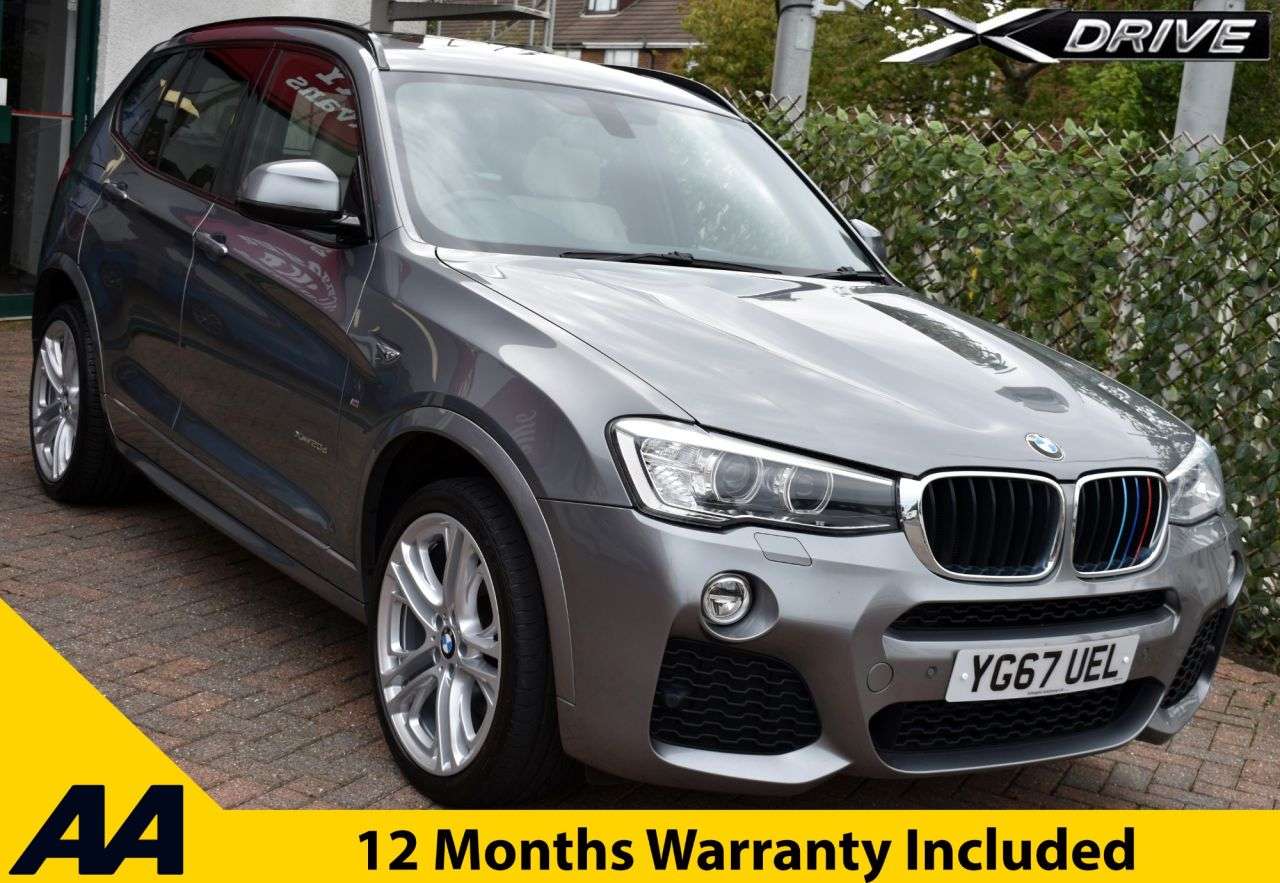 A 2017 BMW X3 20d M-SPORT X-DRIVE 5 DOOR 8-SPEED AUTO 187 BHP (EURO 6) Pan Roof / 20" All A 2017 BMW X3 20d M-SPORT X-DRIVE 5 DOOR 8-SPEED AUTO 187 BHP (EURO 6) Pan Roof / 20" All