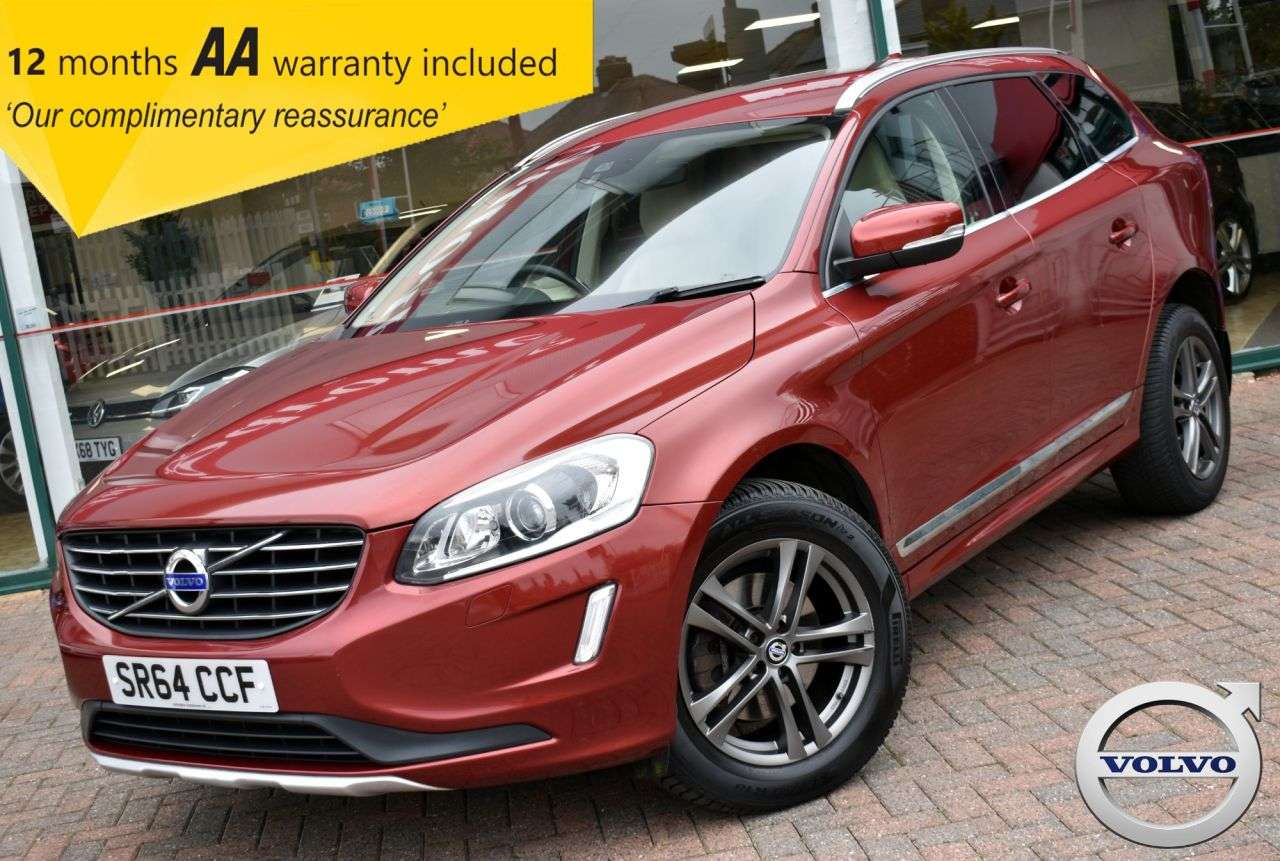 A 2014 VOLVO XC60 2.4 D4 SE LUX 5 DOOR AWD GEARTRONIC AUTO 179 BHP Heated Seats / Cruise / Pr A 2014 VOLVO XC60 2.4 D4 SE LUX 5 DOOR AWD GEARTRONIC AUTO 179 BHP Heated Seats / Cruise / Pr