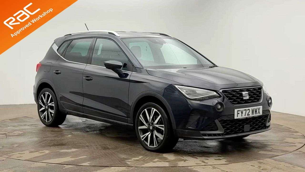 A 2022 SEAT ARONA 1.0 TSI FR Edition SUV 5dr Petrol Manual Euro 6 (s/s) (110 ps) A 2022 SEAT ARONA 1.0 TSI FR Edition SUV 5dr Petrol Manual Euro 6 (s/s) (110 ps)
