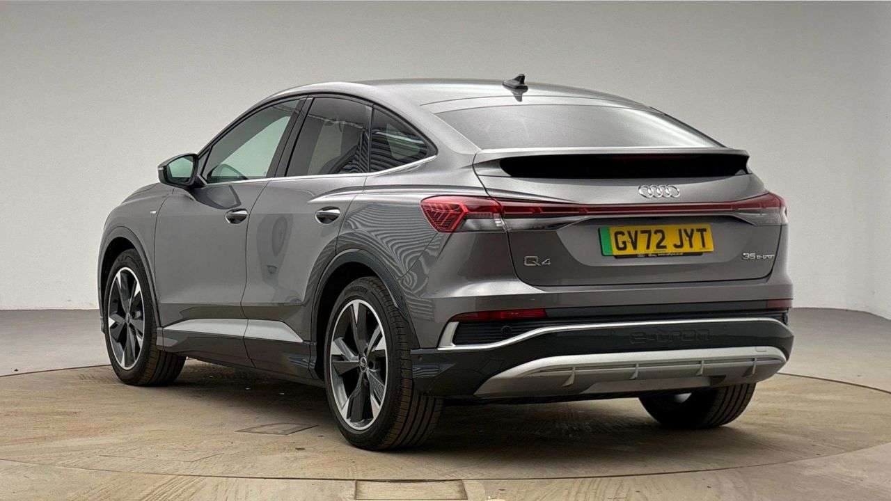 A 2022 AUDI Q4 E-TRON 35 S line Sportback 5dr Electric Auto 55kWh (170 ps) A 2022 AUDI Q4 E-TRON 35 S line Sportback 5dr Electric Auto 55kWh (170 ps)