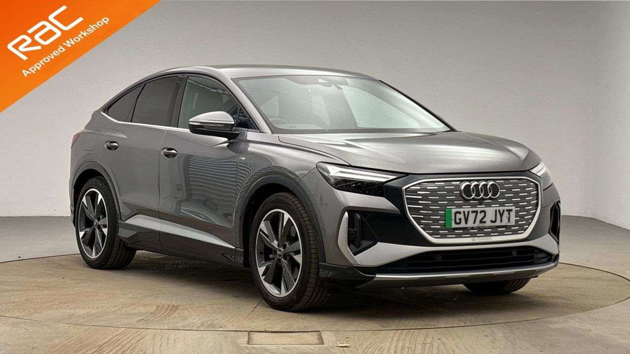 A 2022 AUDI Q4 E-TRON 35 S line Sportback 5dr Electric Auto 55kWh (170 ps) A 2022 AUDI Q4 E-TRON 35 S line Sportback 5dr Electric Auto 55kWh (170 ps)