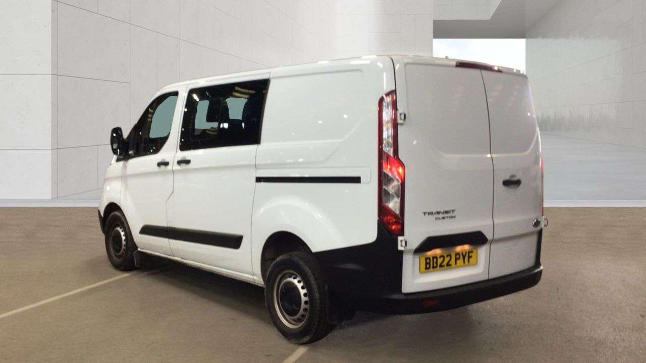 A 2022 FORD TRANSIT CUSTOM 2.0 300 EcoBlue Leader Crew Van Double Cab 5dr Diesel Manual L1 H1 Euro 6 ( A 2022 FORD TRANSIT CUSTOM 2.0 300 EcoBlue Leader Crew Van Double Cab 5dr Diesel Manual L1 H1 Euro 6 (