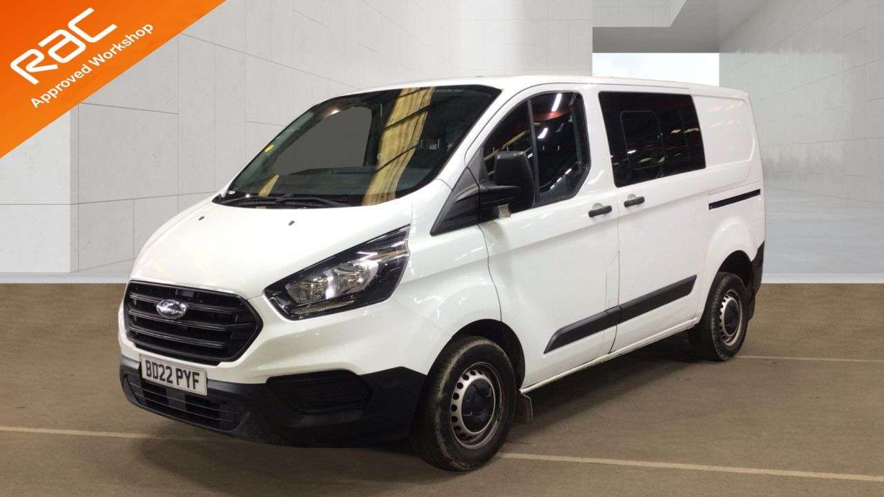 A 2022 FORD TRANSIT CUSTOM 2.0 300 EcoBlue Leader Crew Van Double Cab 5dr Diesel Manual L1 H1 Euro 6 ( A 2022 FORD TRANSIT CUSTOM 2.0 300 EcoBlue Leader Crew Van Double Cab 5dr Diesel Manual L1 H1 Euro 6 (