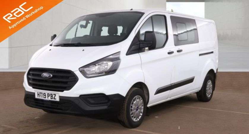 A 2019 FORD TRANSIT CUSTOM 2.0 300 EcoBlue Crew Van Double Cab 5dr Diesel Manual L2 H1 Euro 6 (6 Seat) A 2019 FORD TRANSIT CUSTOM 2.0 300 EcoBlue Crew Van Double Cab 5dr Diesel Manual L2 H1 Euro 6 (6 Seat)