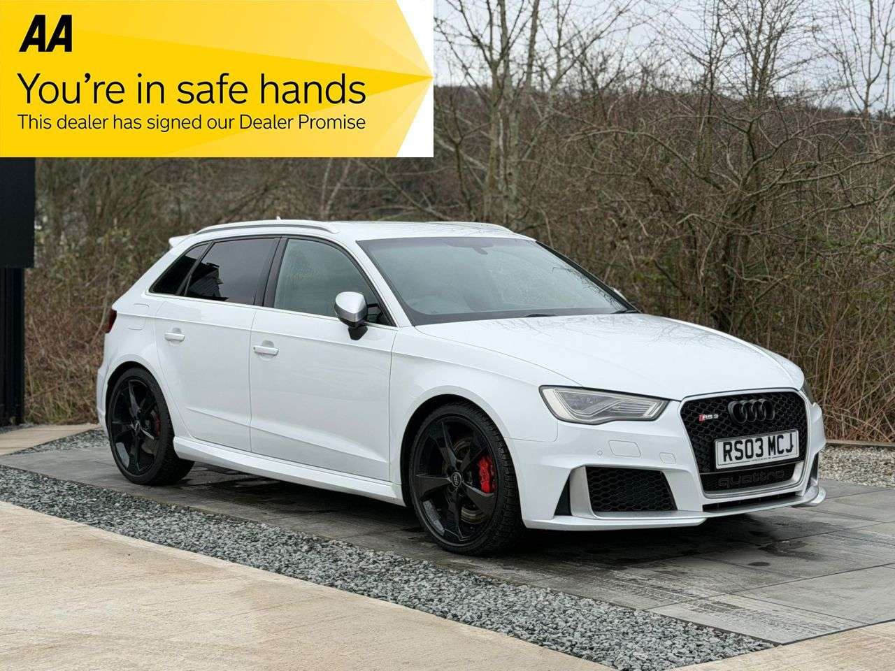 A 2016 AUDI RS3 2.5 TFSI Sportback 5dr Petrol S Tronic quattro Euro 6 (s/s) (Nav) (367 ps) A 2016 AUDI RS3 2.5 TFSI Sportback 5dr Petrol S Tronic quattro Euro 6 (s/s) (Nav) (367 ps)
