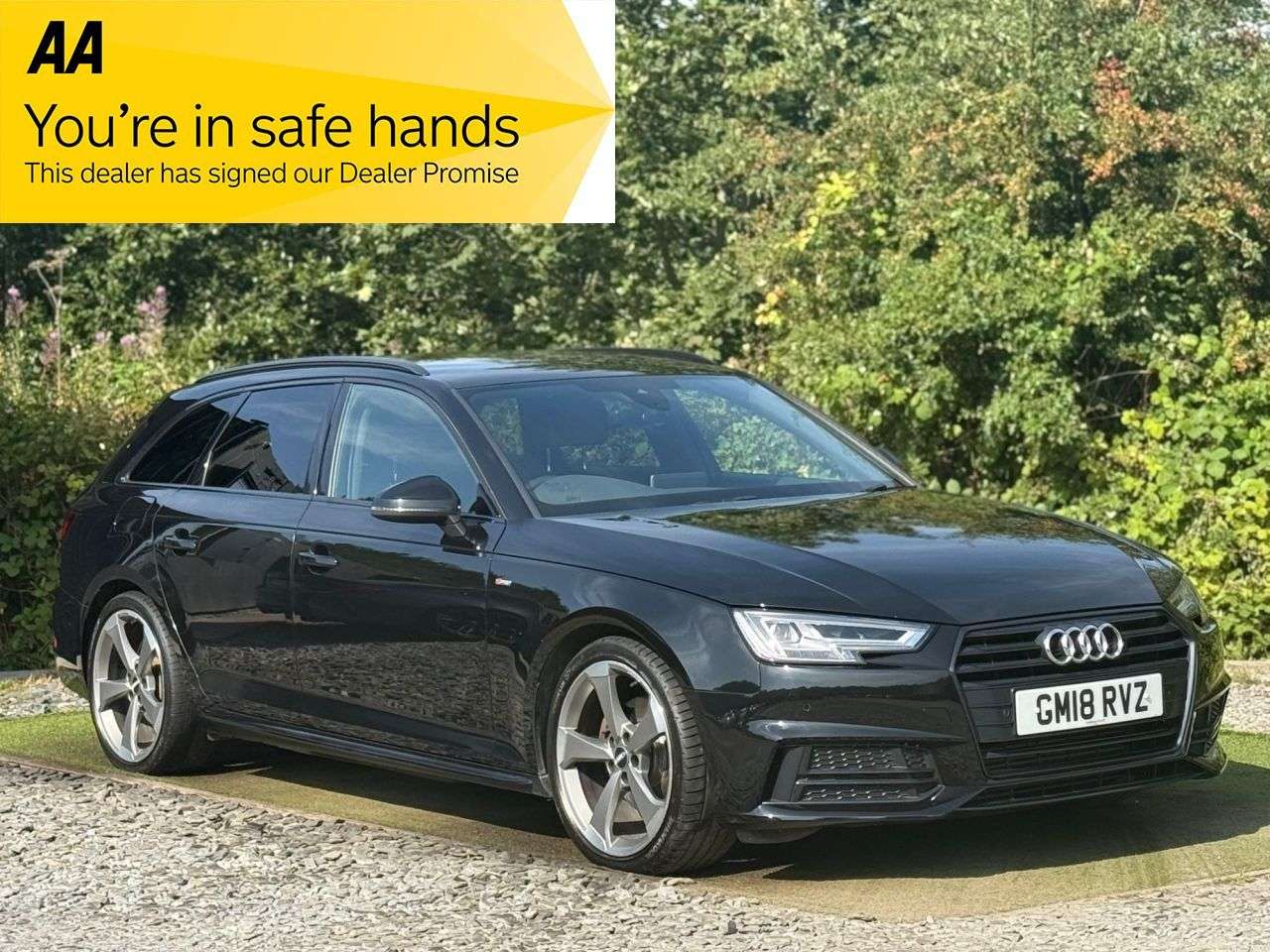 A 2018 AUDI A4 AVANT 2.0 TFSI Black Edition Estate 5dr Petrol S Tronic Euro 6 (s/s) (190 ps) DIG A 2018 AUDI A4 AVANT 2.0 TFSI Black Edition Estate 5dr Petrol S Tronic Euro 6 (s/s) (190 ps) DIG