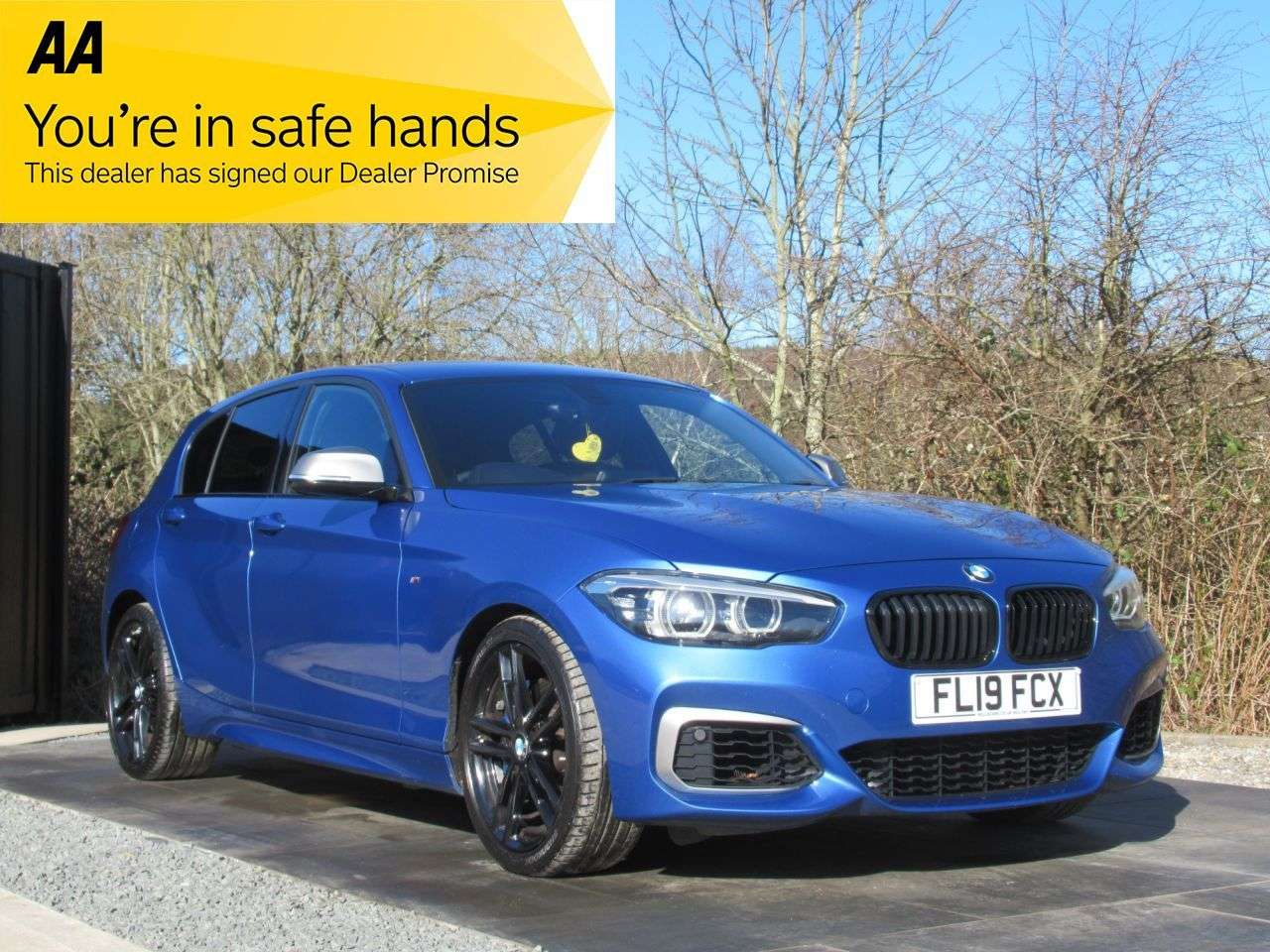 A 2019 BMW 1 SERIES 3.0 M140i GPF Shadow Edition Hatchback 5dr Petrol Auto Euro 6 (s/s) (340 ps A 2019 BMW 1 SERIES 3.0 M140i GPF Shadow Edition Hatchback 5dr Petrol Auto Euro 6 (s/s) (340 ps