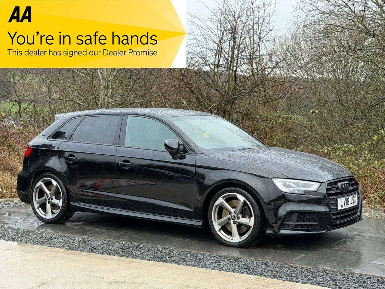 A 2018 AUDI S3 2.0 TFSI Black Edition Sportback 5dr Petrol S Tronic quattro Euro 6 (s/s) ( A 2018 AUDI S3 2.0 TFSI Black Edition Sportback 5dr Petrol S Tronic quattro Euro 6 (s/s) (