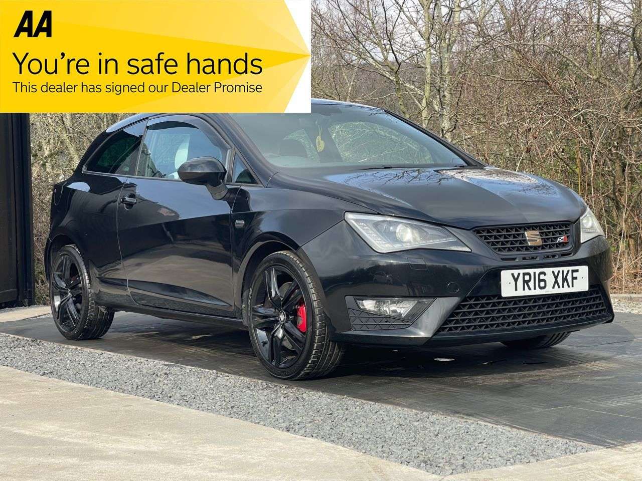 A 2016 SEAT IBIZA 1.8 TSI Cupra Black Sport Coupe 3dr Petrol Manual Euro 6 (s/s) (192 ps) BLU A 2016 SEAT IBIZA 1.8 TSI Cupra Black Sport Coupe 3dr Petrol Manual Euro 6 (s/s) (192 ps) BLU