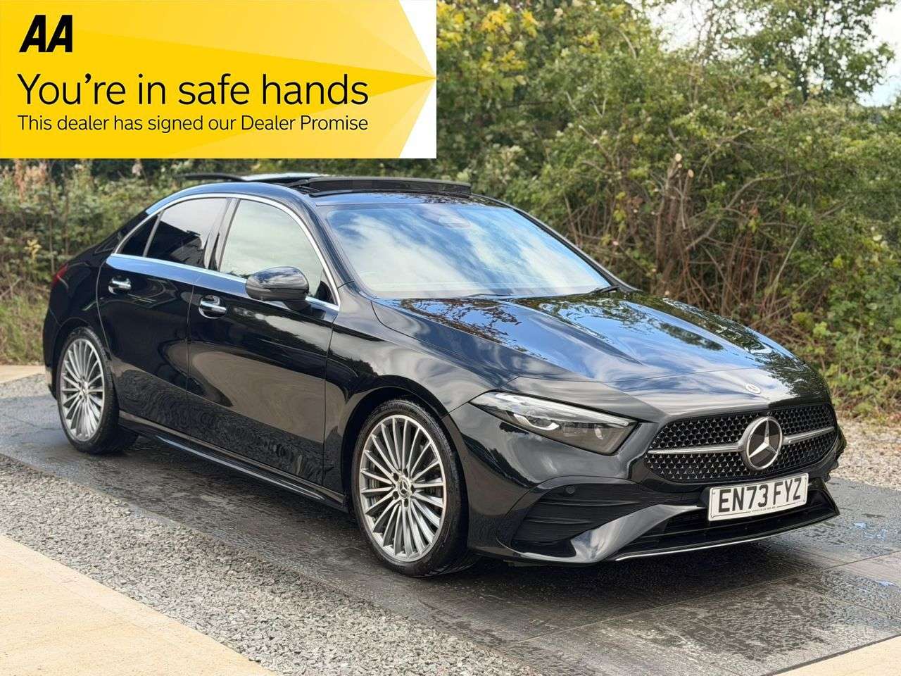 A 2023 MERCEDES-BENZ A CLASS 1.3 A200h MHEV AMG Line (Premium Plus) Saloon 4dr Petrol Hybrid 7G-DCT Euro A 2023 MERCEDES-BENZ A CLASS 1.3 A200h MHEV AMG Line (Premium Plus) Saloon 4dr Petrol Hybrid 7G-DCT Euro