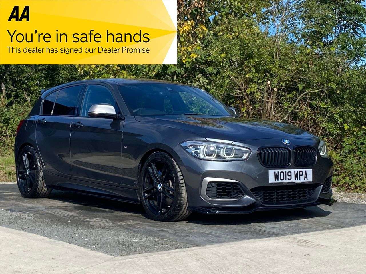 A 2019 BMW 1 SERIES 3.0 M140i GPF Hatchback 5dr Petrol Auto Euro 6 (s/s) (340 ps) HARMAN KARDON A 2019 BMW 1 SERIES 3.0 M140i GPF Hatchback 5dr Petrol Auto Euro 6 (s/s) (340 ps) HARMAN KARDON