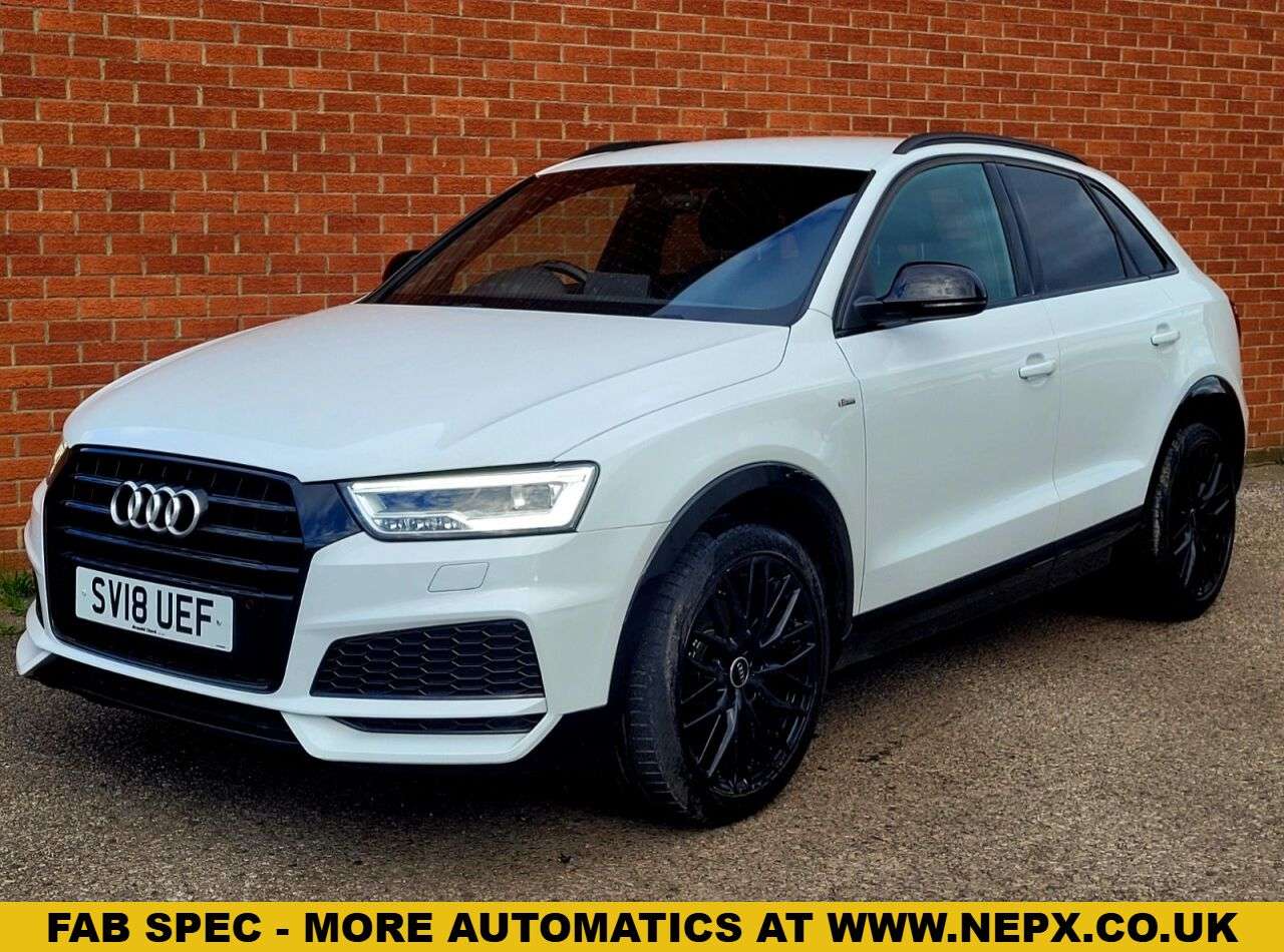 A 2018 AUDI Q3 1.4 TFSI CoD Black Edition SUV 5dr Petrol S Tronic Euro 6 (s/s) (150 ps) RE A 2018 AUDI Q3 1.4 TFSI CoD Black Edition SUV 5dr Petrol S Tronic Euro 6 (s/s) (150 ps) RE