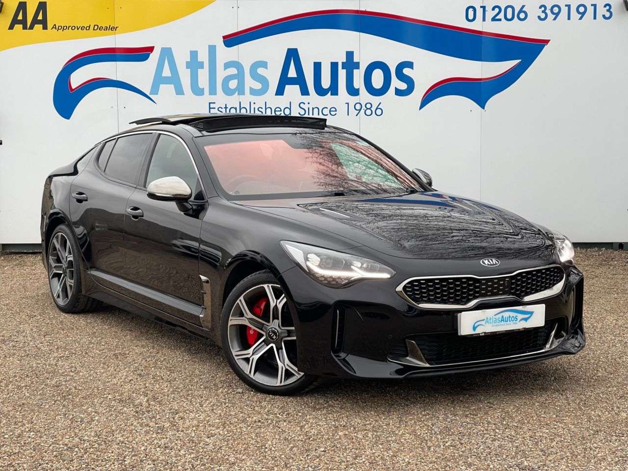 A 2019 KIA STINGER 3.3 T-GDi V6 GPF GT S Gran Turismo 5dr Petrol Auto Euro 6 (s/s) (365 bhp) A A 2019 KIA STINGER 3.3 T-GDi V6 GPF GT S Gran Turismo 5dr Petrol Auto Euro 6 (s/s) (365 bhp) A