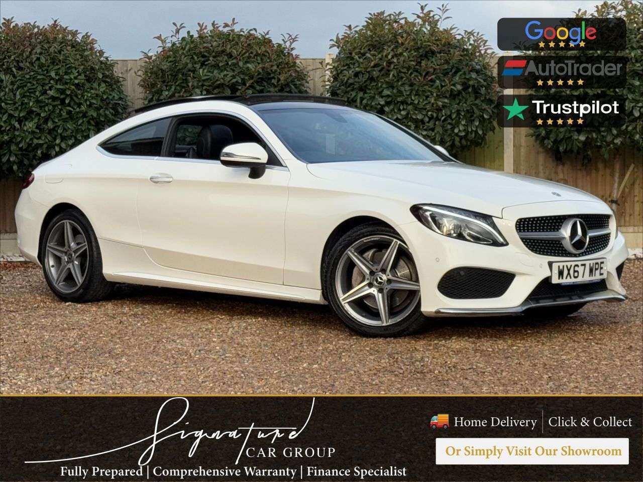 A 2017 MERCEDES-BENZ C-CLASS 2.1 C220d AMG Line (Premium) Coupe 2dr Diesel G-Tronic+ Euro 6 (s/s) (170 p A 2017 MERCEDES-BENZ C-CLASS 2.1 C220d AMG Line (Premium) Coupe 2dr Diesel G-Tronic+ Euro 6 (s/s) (170 p