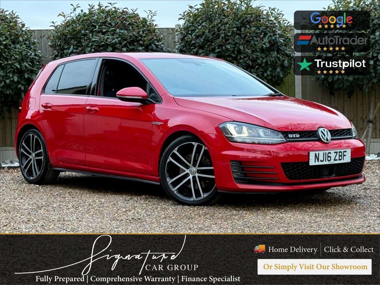 A 2016 VOLKSWAGEN GOLF 2.0 TDI BlueMotion Tech GTD Hatchback 5dr Diesel Manual Euro 6 (s/s) (184 p A 2016 VOLKSWAGEN GOLF 2.0 TDI BlueMotion Tech GTD Hatchback 5dr Diesel Manual Euro 6 (s/s) (184 p