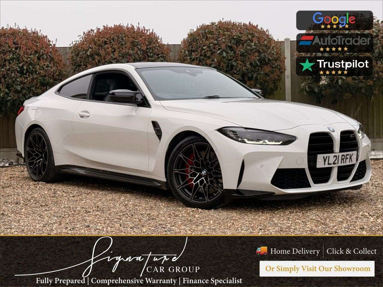 A 2021 BMW M4 3.0 BiTurbo Competition Coupe 2dr Petrol Steptronic Euro 6 (s/s) (510 ps) A 2021 BMW M4 3.0 BiTurbo Competition Coupe 2dr Petrol Steptronic Euro 6 (s/s) (510 ps)
