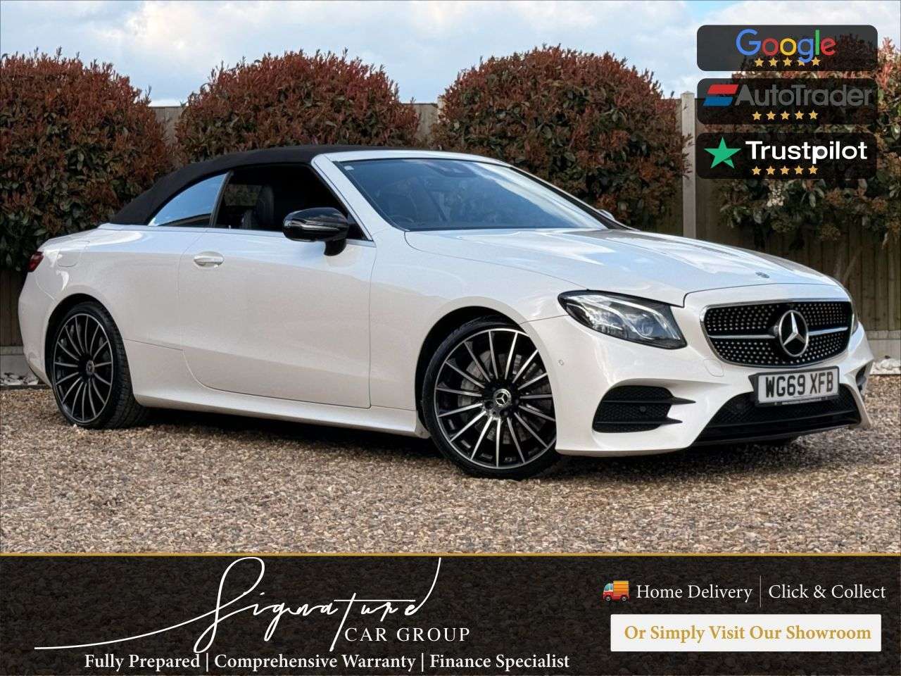 A 2019 MERCEDES-BENZ E-CLASS 2.0 E350 AMG Line Cabriolet 2dr Petrol G-Tronic+ Euro 6 (s/s) (313 ps) A 2019 MERCEDES-BENZ E-CLASS 2.0 E350 AMG Line Cabriolet 2dr Petrol G-Tronic+ Euro 6 (s/s) (313 ps)