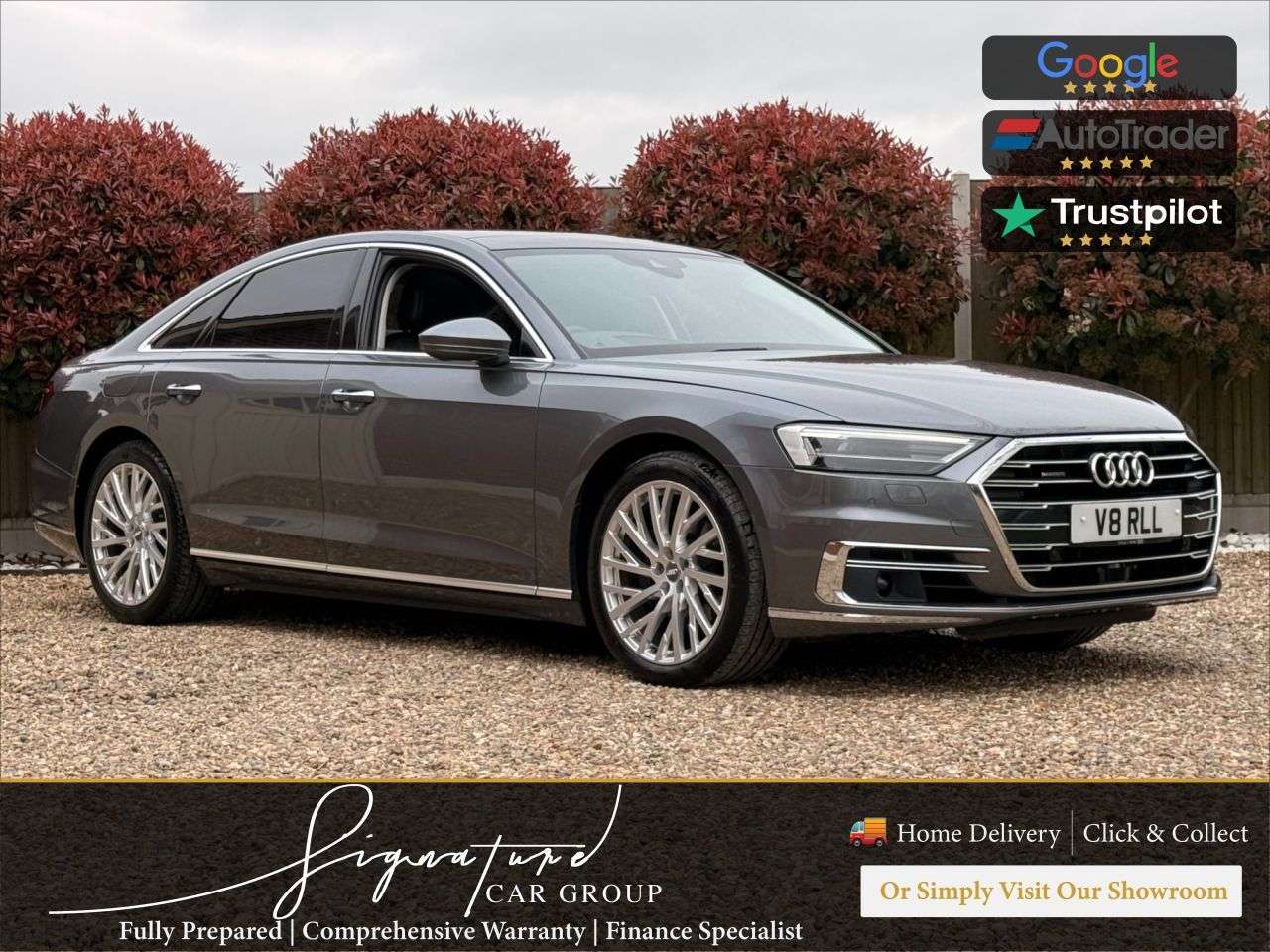 A 2018 AUDI A8 3.0 TDI V6 50 SLIDING PAN ROOF SOFT CLOSE DOORS Saloon 4dr Diesel Tiptronic A 2018 AUDI A8 3.0 TDI V6 50 SLIDING PAN ROOF SOFT CLOSE DOORS Saloon 4dr Diesel Tiptronic