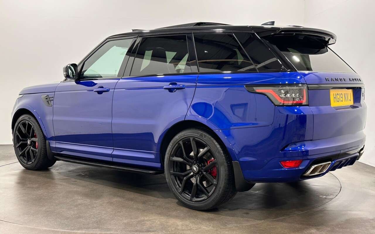 A 2019 LAND ROVER RANGE ROVER SPORT 5.0 P575 V8 SVR SUV 5dr Petrol Auto 4WD Euro 6 (s/s) (575 ps) A 2019 LAND ROVER RANGE ROVER SPORT 5.0 P575 V8 SVR SUV 5dr Petrol Auto 4WD Euro 6 (s/s) (575 ps)
