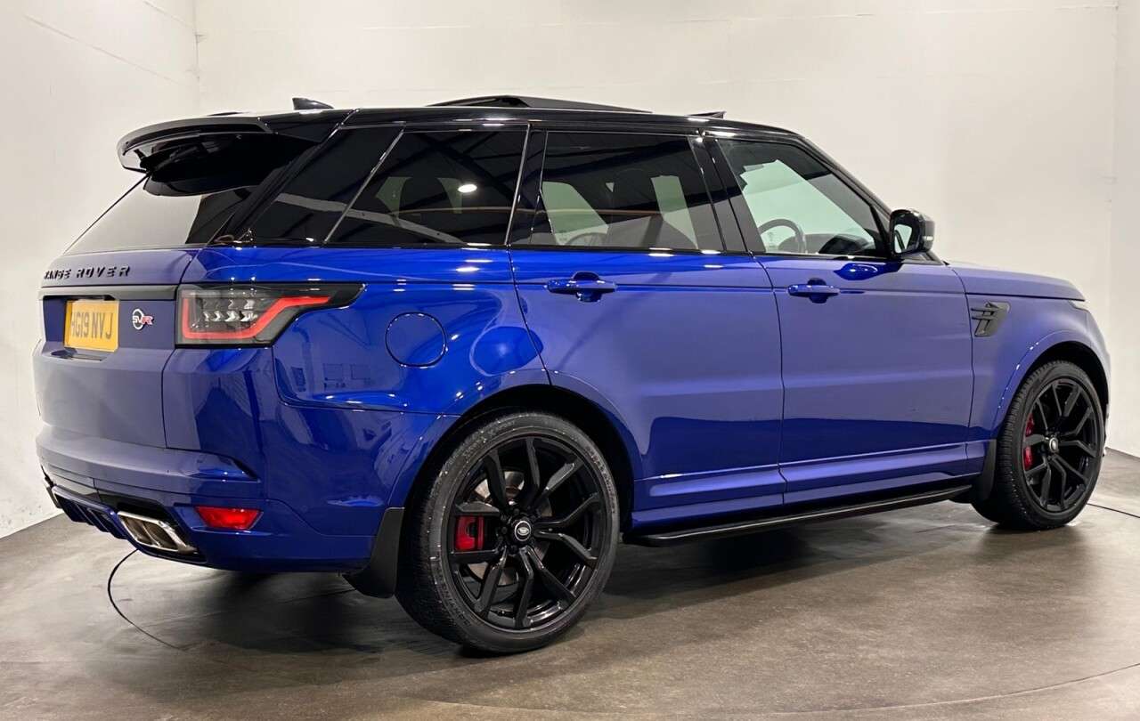 A 2019 LAND ROVER RANGE ROVER SPORT 5.0 P575 V8 SVR SUV 5dr Petrol Auto 4WD Euro 6 (s/s) (575 ps) A 2019 LAND ROVER RANGE ROVER SPORT 5.0 P575 V8 SVR SUV 5dr Petrol Auto 4WD Euro 6 (s/s) (575 ps)