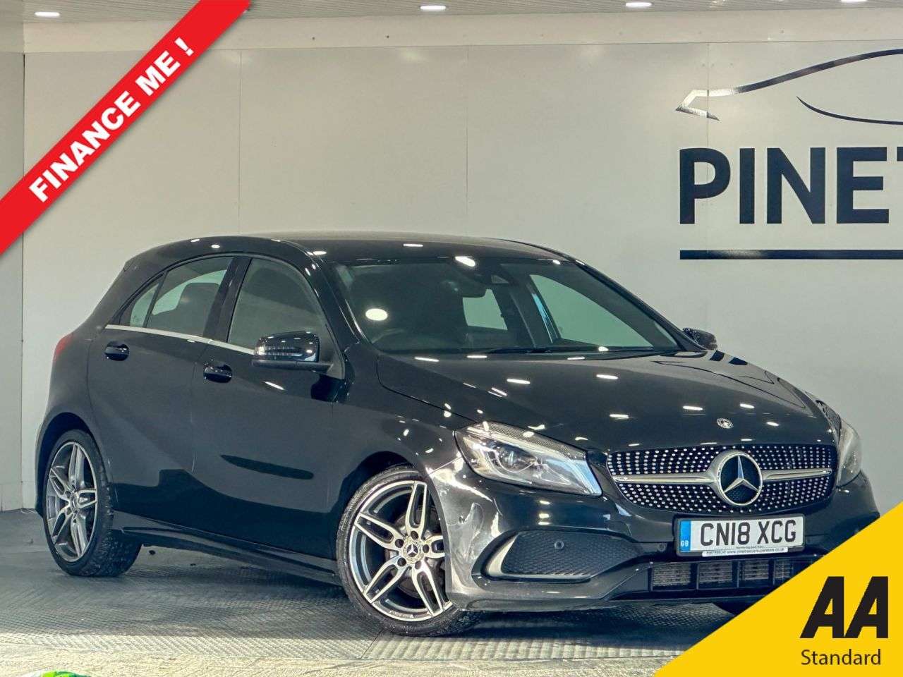 A 2018 MERCEDES-BENZ A-CLASS 1.6 A180 AMG Line (Premium) Hatchback 5dr Petrol Manual Euro 6 (s/s) (122 p A 2018 MERCEDES-BENZ A-CLASS 1.6 A180 AMG Line (Premium) Hatchback 5dr Petrol Manual Euro 6 (s/s) (122 p