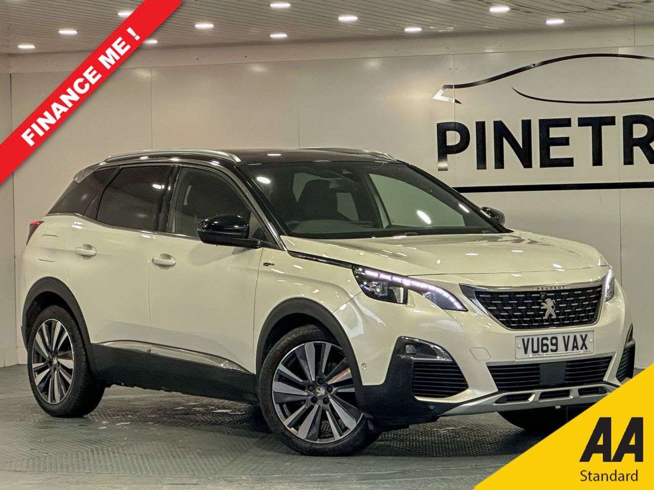 A 2019 PEUGEOT 3008 2.0 BlueHDi GT SUV 5dr Diesel EAT Euro 6 (s/s) (180 ps) A 2019 PEUGEOT 3008 2.0 BlueHDi GT SUV 5dr Diesel EAT Euro 6 (s/s) (180 ps)