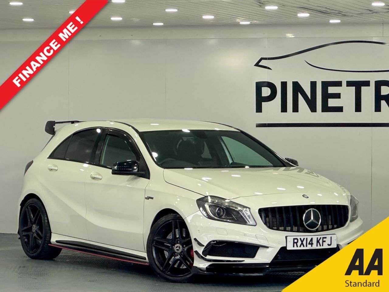 A 2014 MERCEDES-BENZ A-CLASS 2.0 A45 AMG Hatchback 5dr Petrol SpdS DCT 4MATIC Euro 6 (s/s) (360 ps) A 2014 MERCEDES-BENZ A-CLASS 2.0 A45 AMG Hatchback 5dr Petrol SpdS DCT 4MATIC Euro 6 (s/s) (360 ps)