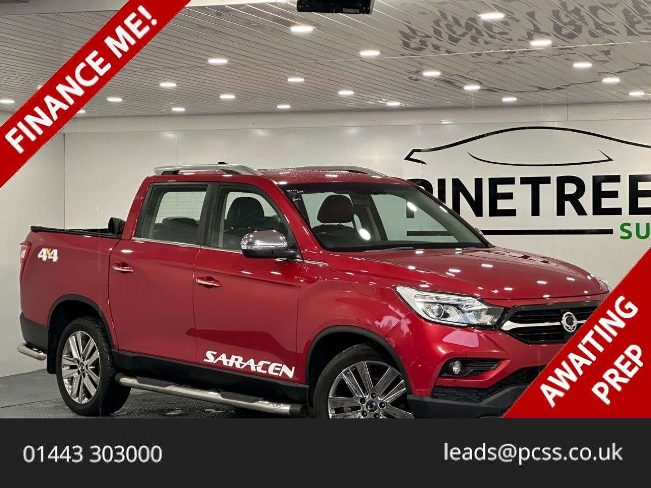 A 2018 SSANGYONG MUSSO 2.2D Saracen Pickup Double Cab 4dr Diesel Manual 4WD Euro 6 (181 ps) A 2018 SSANGYONG MUSSO 2.2D Saracen Pickup Double Cab 4dr Diesel Manual 4WD Euro 6 (181 ps)