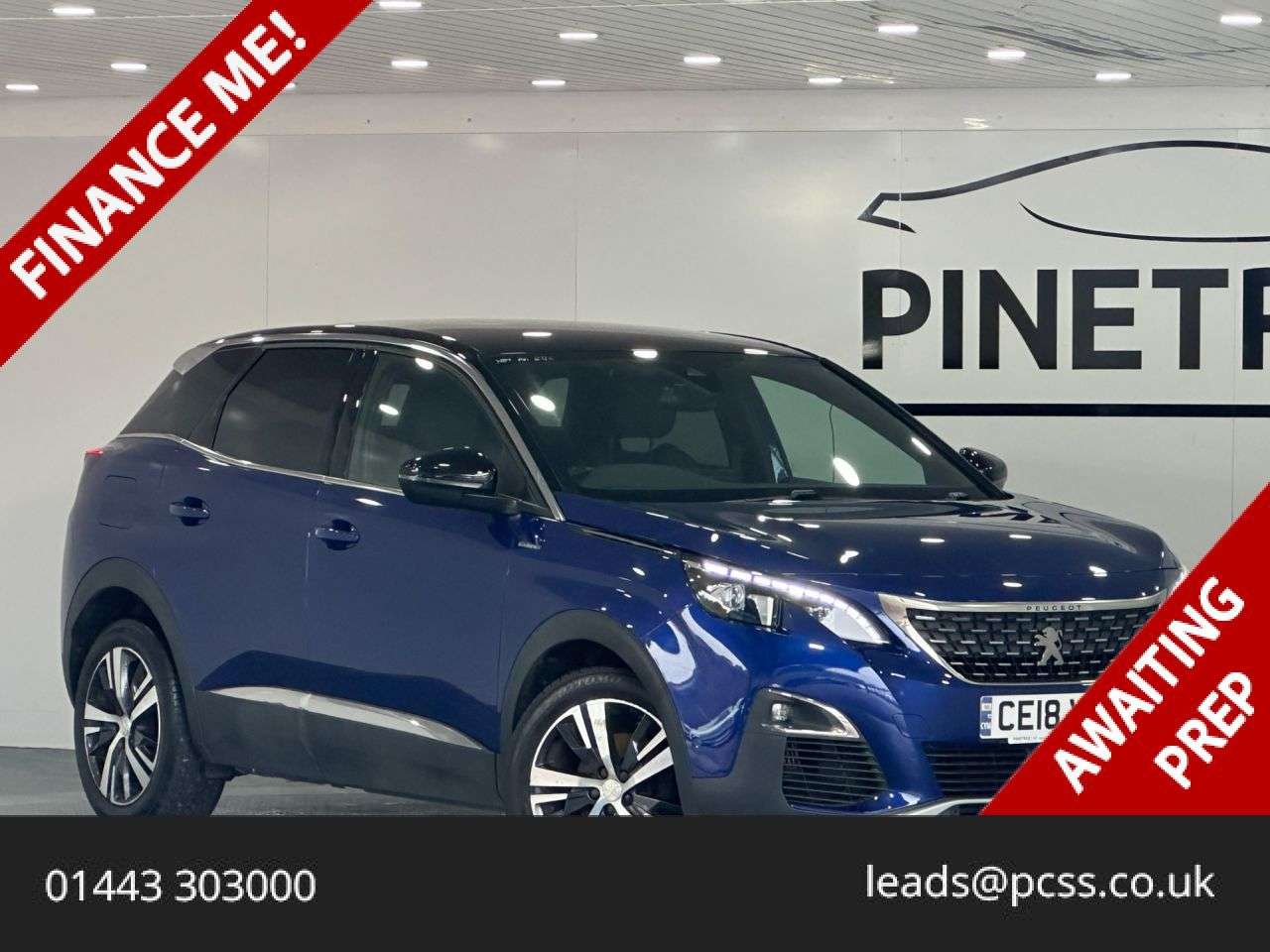 A 2018 PEUGEOT 3008 1.2 PureTech GT Line SUV 5dr Petrol Manual Euro 6 (s/s) (130 ps) A 2018 PEUGEOT 3008 1.2 PureTech GT Line SUV 5dr Petrol Manual Euro 6 (s/s) (130 ps)