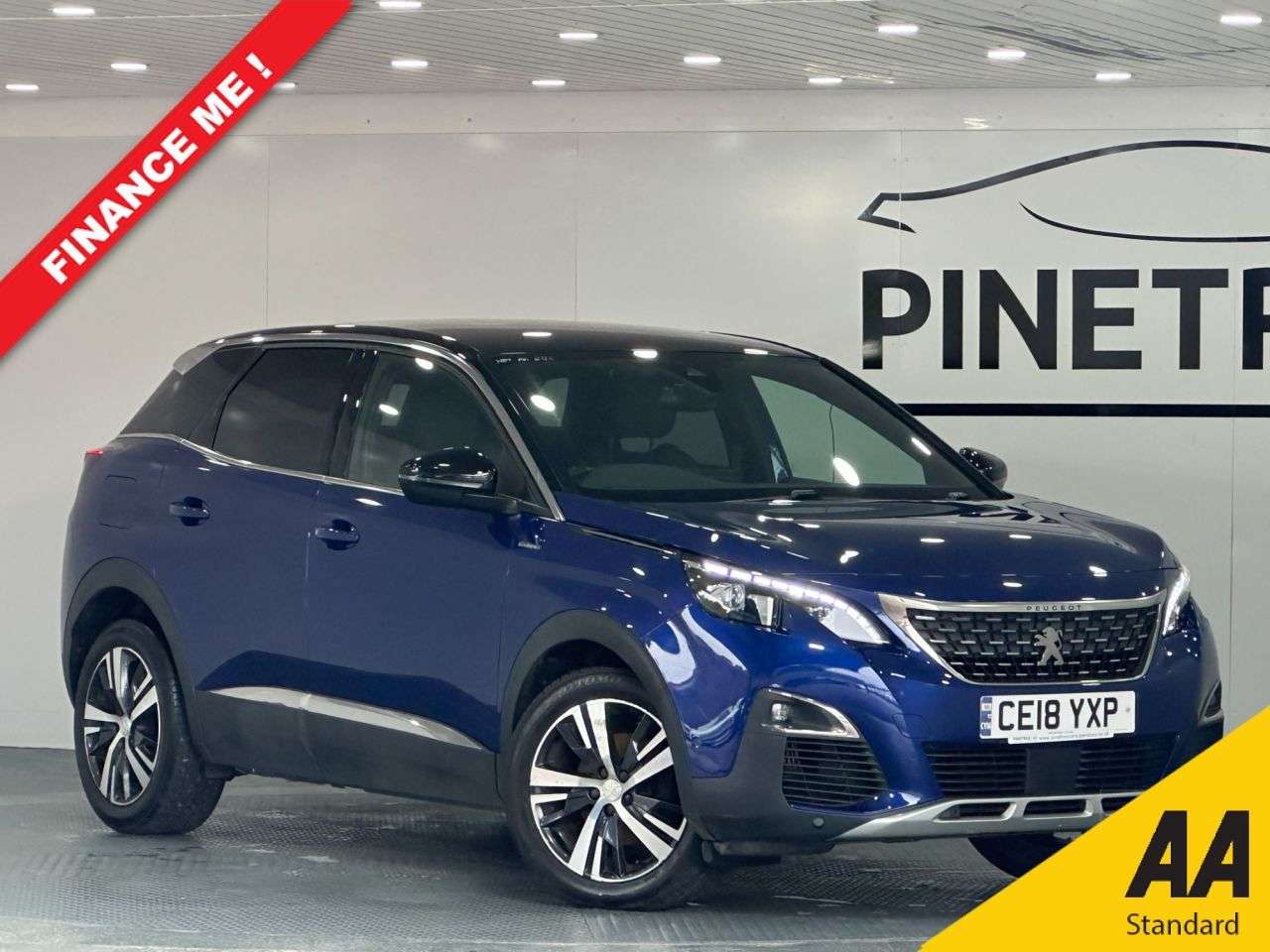 A 2018 PEUGEOT 3008 1.2 PureTech GT Line SUV 5dr Petrol Manual Euro 6 (s/s) (130 ps) A 2018 PEUGEOT 3008 1.2 PureTech GT Line SUV 5dr Petrol Manual Euro 6 (s/s) (130 ps)
