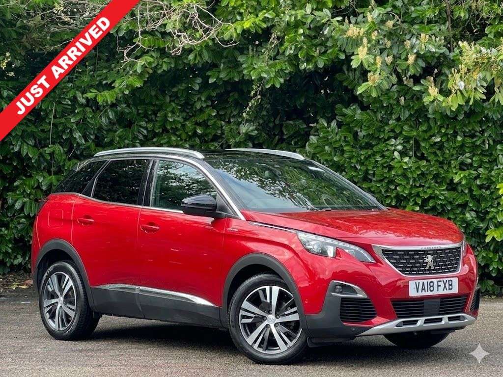 A 2018 PEUGEOT 3008 1.2 PureTech GT Line SUV 5dr Petrol Manual Euro 6 (s/s) (130 ps) A 2018 PEUGEOT 3008 1.2 PureTech GT Line SUV 5dr Petrol Manual Euro 6 (s/s) (130 ps)