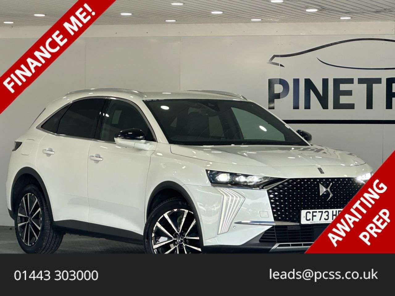 A 2023 DS AUTOMOBILES DS 7 1.5 BlueHDi Rivoli SUV 5dr Diesel EAT8 Euro 6 (s/s) (130 ps) A 2023 DS AUTOMOBILES DS 7 1.5 BlueHDi Rivoli SUV 5dr Diesel EAT8 Euro 6 (s/s) (130 ps)