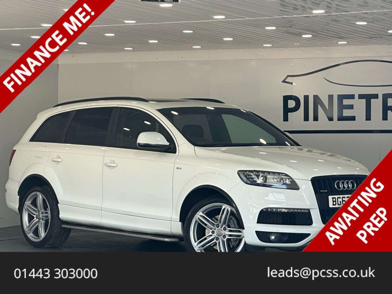 A 2013 AUDI Q7 3.0 TDI V6 S line Plus SUV 5dr Diesel Tiptronic quattro Euro 5 (s/s) (245 p A 2013 AUDI Q7 3.0 TDI V6 S line Plus SUV 5dr Diesel Tiptronic quattro Euro 5 (s/s) (245 p