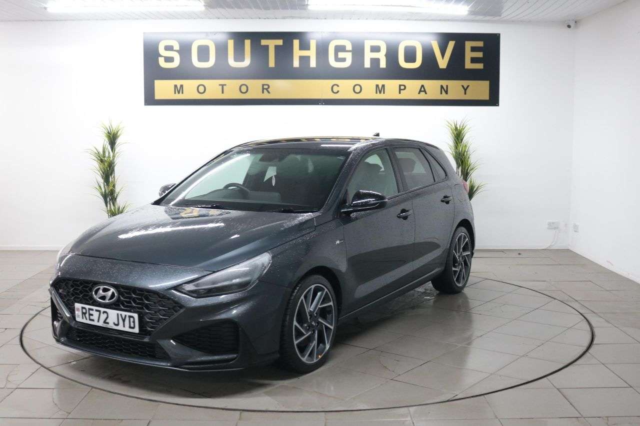 A 2022 HYUNDAI I30 1.5 T-GDi MHEV N Line Hatchback 5dr Petrol Hybrid Manual Euro 6 (s/s) (159 A 2022 HYUNDAI I30 1.5 T-GDi MHEV N Line Hatchback 5dr Petrol Hybrid Manual Euro 6 (s/s) (159