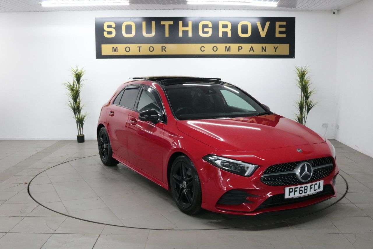 A 2018 MERCEDES-BENZ A-CLASS 1.5 A180d AMG Line (Premium Plus) Hatchback 5dr Diesel 7G-DCT Euro 6 (s/s) A 2018 MERCEDES-BENZ A-CLASS 1.5 A180d AMG Line (Premium Plus) Hatchback 5dr Diesel 7G-DCT Euro 6 (s/s)