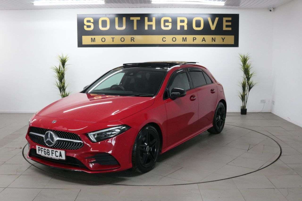 A 2018 MERCEDES-BENZ A-CLASS 1.5 A180d AMG Line (Premium Plus) Hatchback 5dr Diesel 7G-DCT Euro 6 (s/s) A 2018 MERCEDES-BENZ A-CLASS 1.5 A180d AMG Line (Premium Plus) Hatchback 5dr Diesel 7G-DCT Euro 6 (s/s)