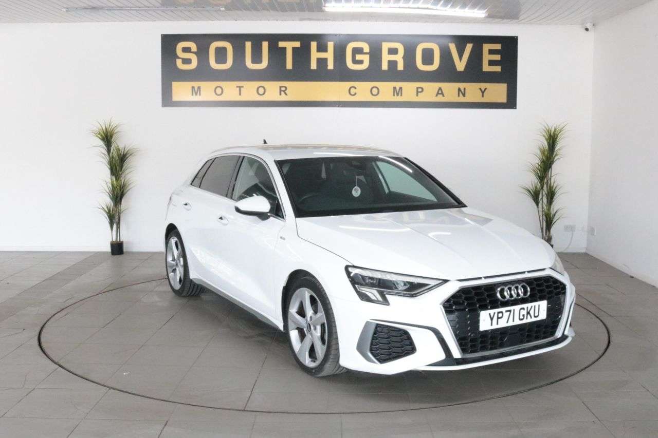 A 2021 AUDI A3 1.0 TFSI 30 S line Sportback 5dr Petrol Manual Euro 6 (s/s) (110 ps) ** EXT A 2021 AUDI A3 1.0 TFSI 30 S line Sportback 5dr Petrol Manual Euro 6 (s/s) (110 ps) ** EXT